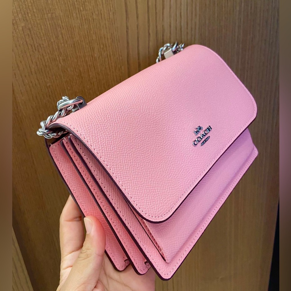 Coach Silver/ Flower Pink Mini Klare Crossbody # C9949 - Picture 7 of 9
